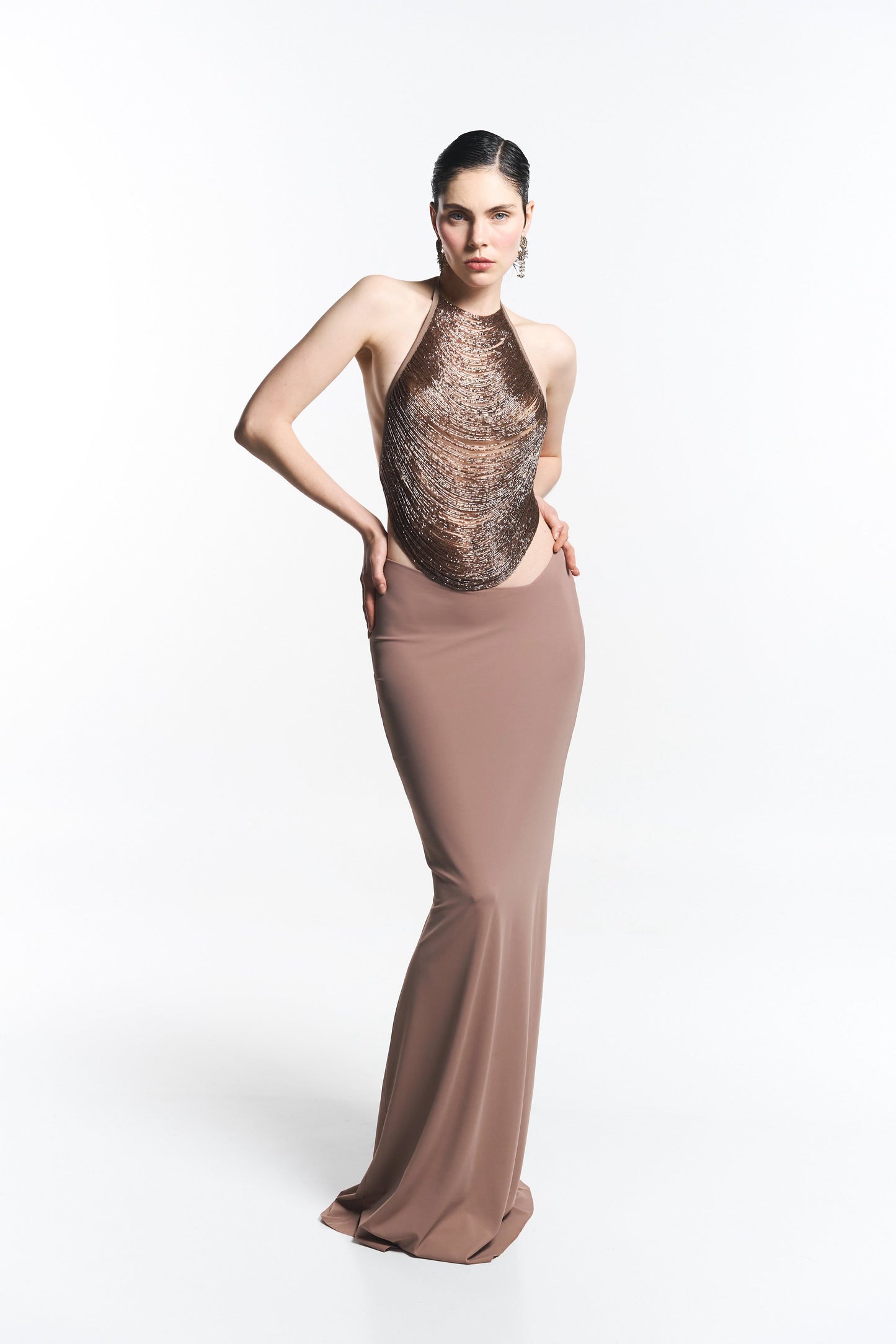 Zarae Truffle Maxi Skirt
