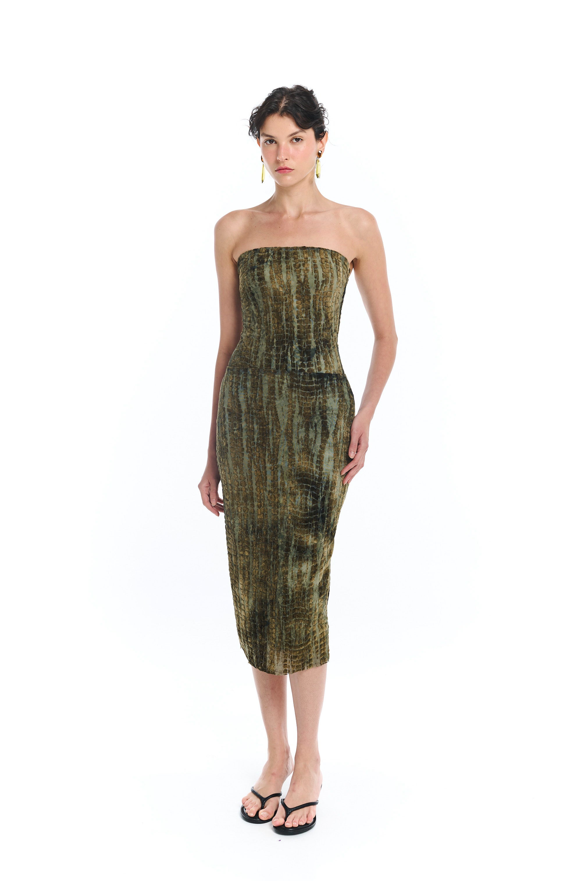 Croco Midi Skirt