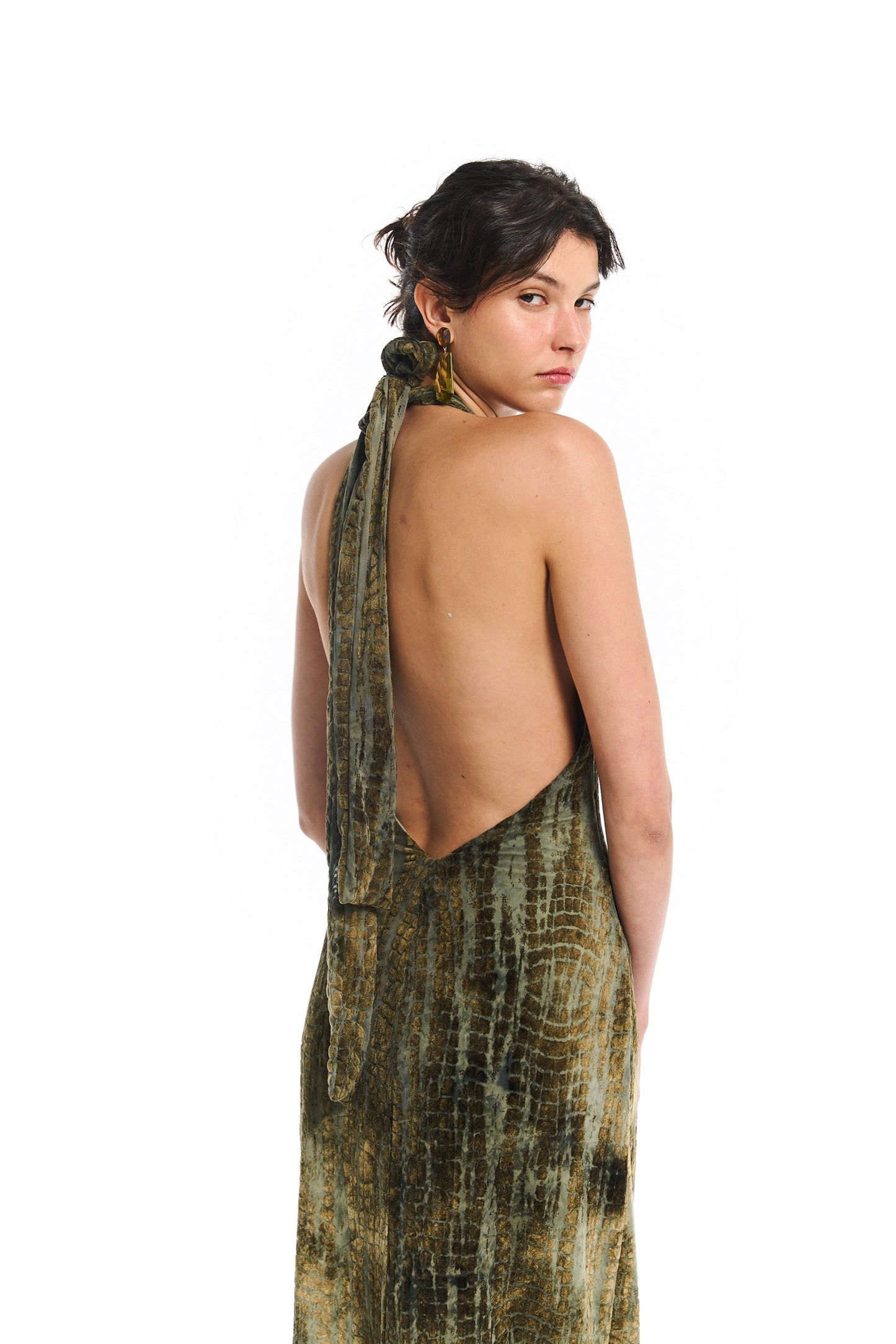 Croco Maxi Dress