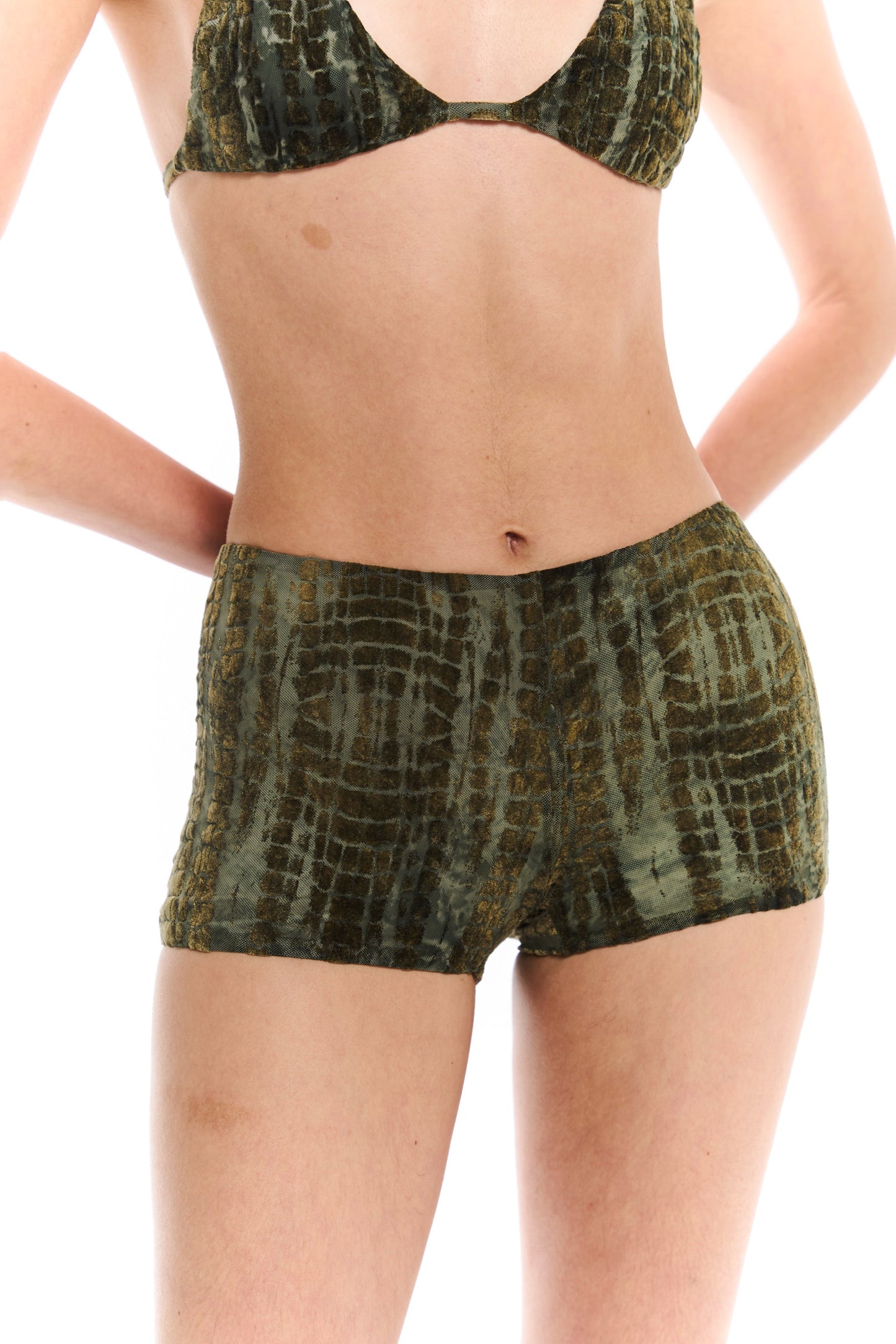 Croco Bikini Short