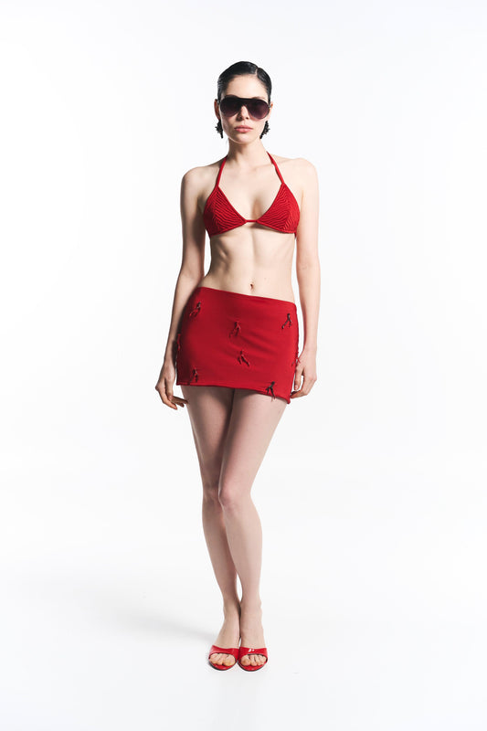 Algae mini skirt