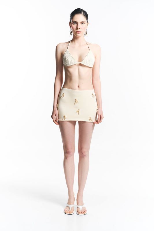 Algae Ivory Mini Skirt